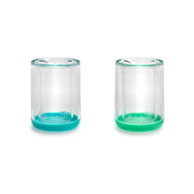 Încarcă imaginea în Galerie, Melii Set 2 Pahare Copii Design Interior Urs Albastru and Verde
