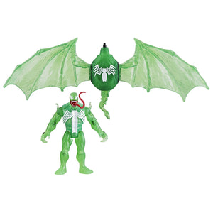 Spider-Man Hasbspiderman Set Vehicul si Figurina Green Symbiote 10cm