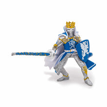 Încarcă imaginea în Galerie, Papo Personaje Fantastice Figurina Rege cu Blazon Dragon Albastru
