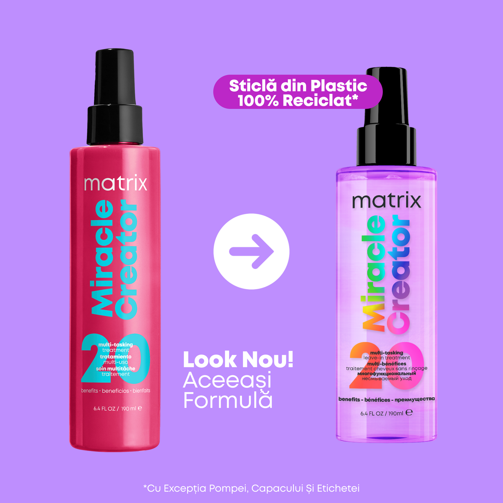 Matrix Total Results Miracle Creator - Spray de Par Fara Clatire cu 20 de Beneficii 190ml - Beauty Lounge