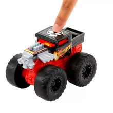 Încarcă imaginea în Galerie, Hot Wheels Monster Truck Roarin Wreckers Bone Shaker cu Functii si Sunete
