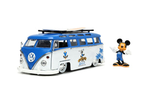 Jada Toys Masina din Metal Volkswagen T1 Bus si Figurina Mickey Mouse