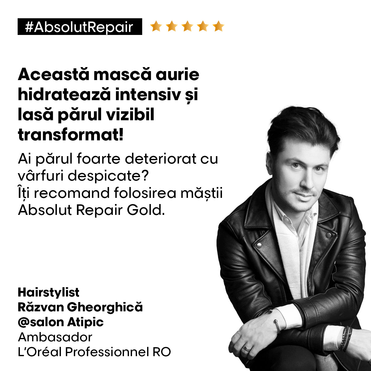 L'Oreal Professionnel SE Absolut Repair GOLD Masca aurie 250ml - Beauty Lounge