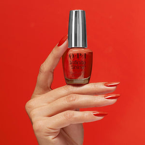 OPI Infinite Shine Gel Lac de Unghii - Knock 'Em Red 15ml