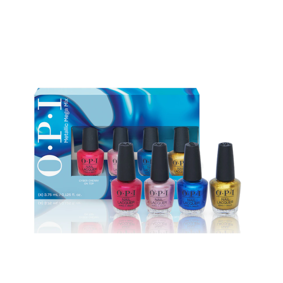 OPI NL Metallic Mega Mix Collection - Lac de Unghii Mini Set 4x3.75ml