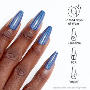 OPI xPress-On Kit Unghii False cu Efect de Gel - Blue-Gie - Long