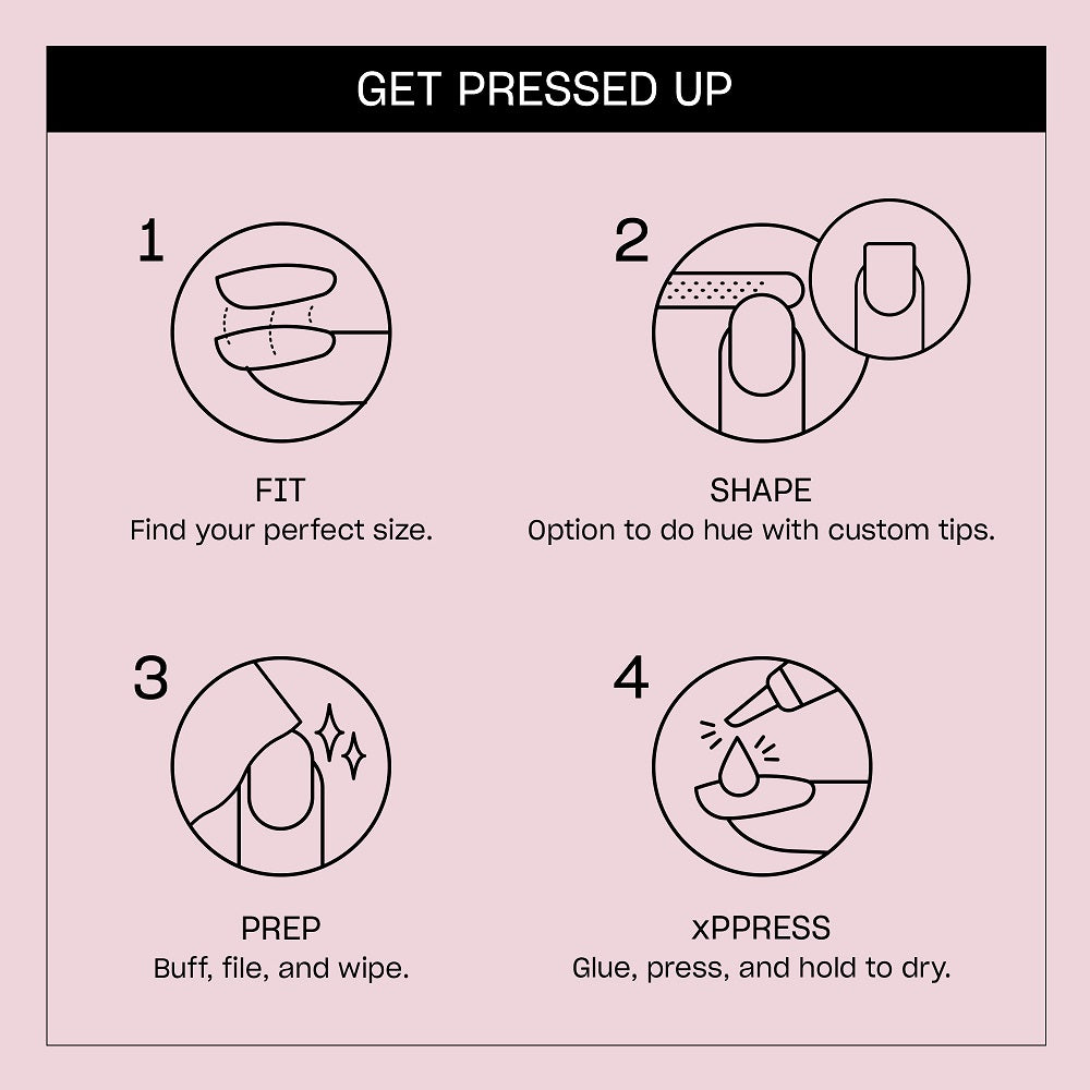 OPI xPress-On Kit Unghii False cu Efect de Gel - Don’t Bossa Nova Me Around - Classic