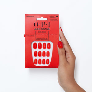 OPI xPress-On Kit Unghii False cu Efect de Gel - Cajun Shrimp - Classic