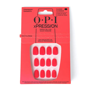 OPI xPress-On Kit Unghii False cu Efect de Gel - Strawberry Margarita - Classic