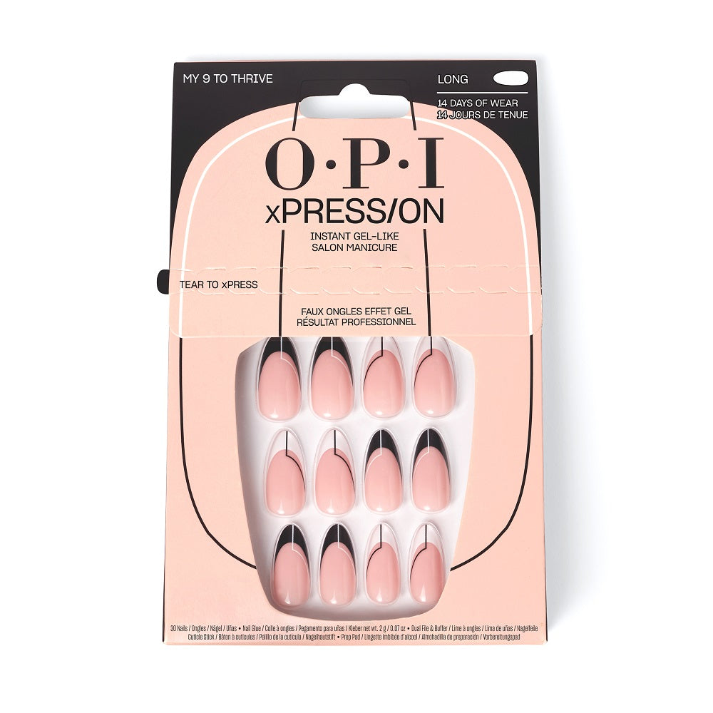 OPI xPress-On Kit Unghii False cu Efect de Gel - My 9 to Thrive - Long