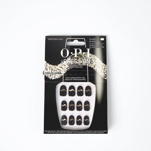 OPI xPress-On Kit Unghii False cu Efect de Gel - Certified Chic - Classic