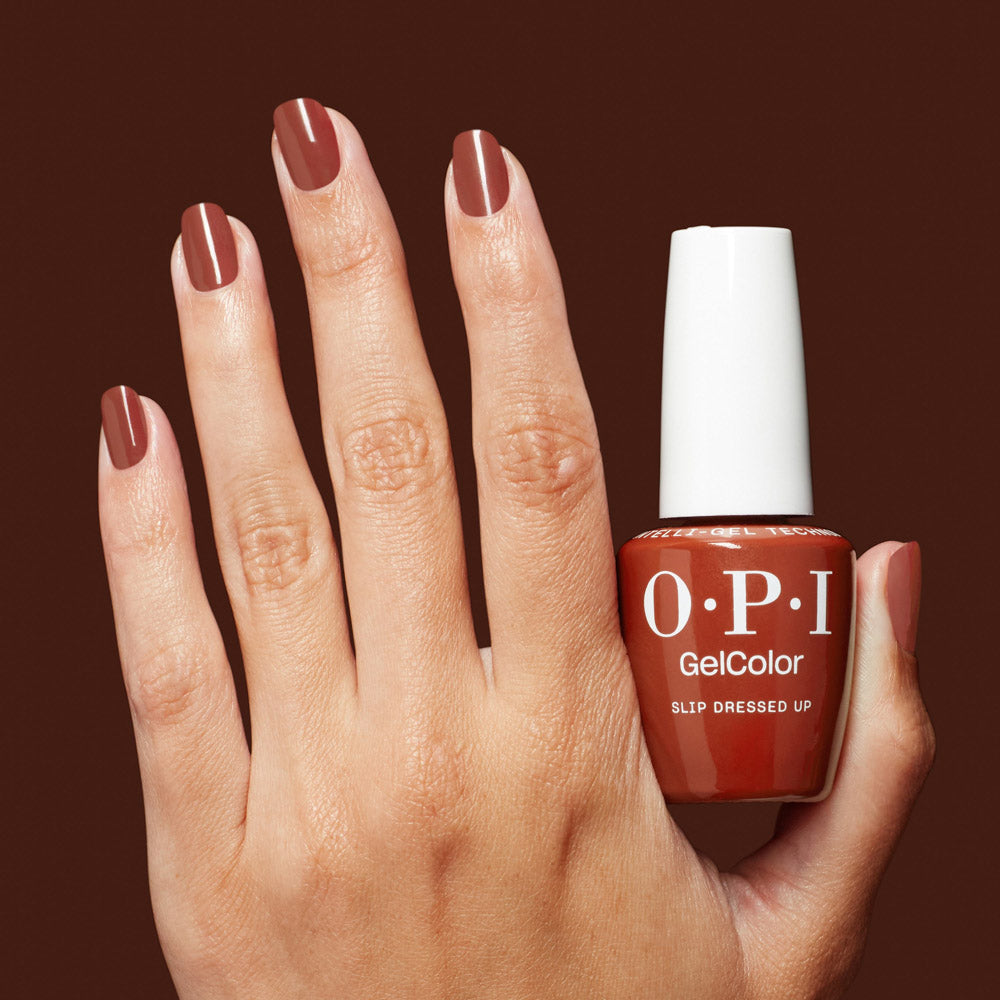 OPI Mani-tude Collection Lac de Unghii Semipermanent - Slip Dressed Up 15ml Rosu