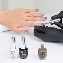 Încarcă imaginea în Galerie, OPI Mani-tude Collection Lac de Unghii cu Efect de Gel - Belly Button Bling 15ml Gri
