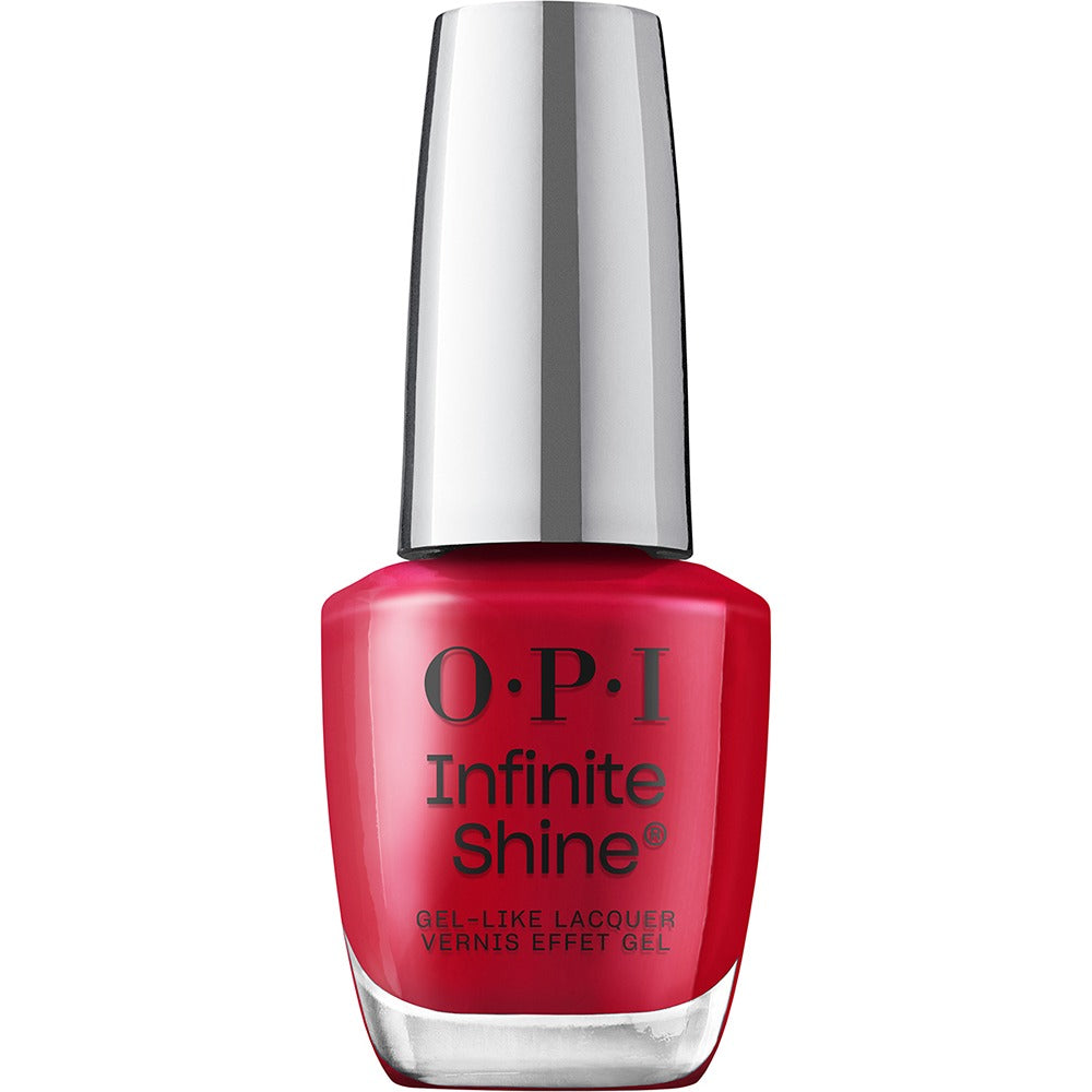 OPI Infinite Shine Gumdrop tha Ball 15ml - Lac de Unghii cu Efect de Gel Rosu