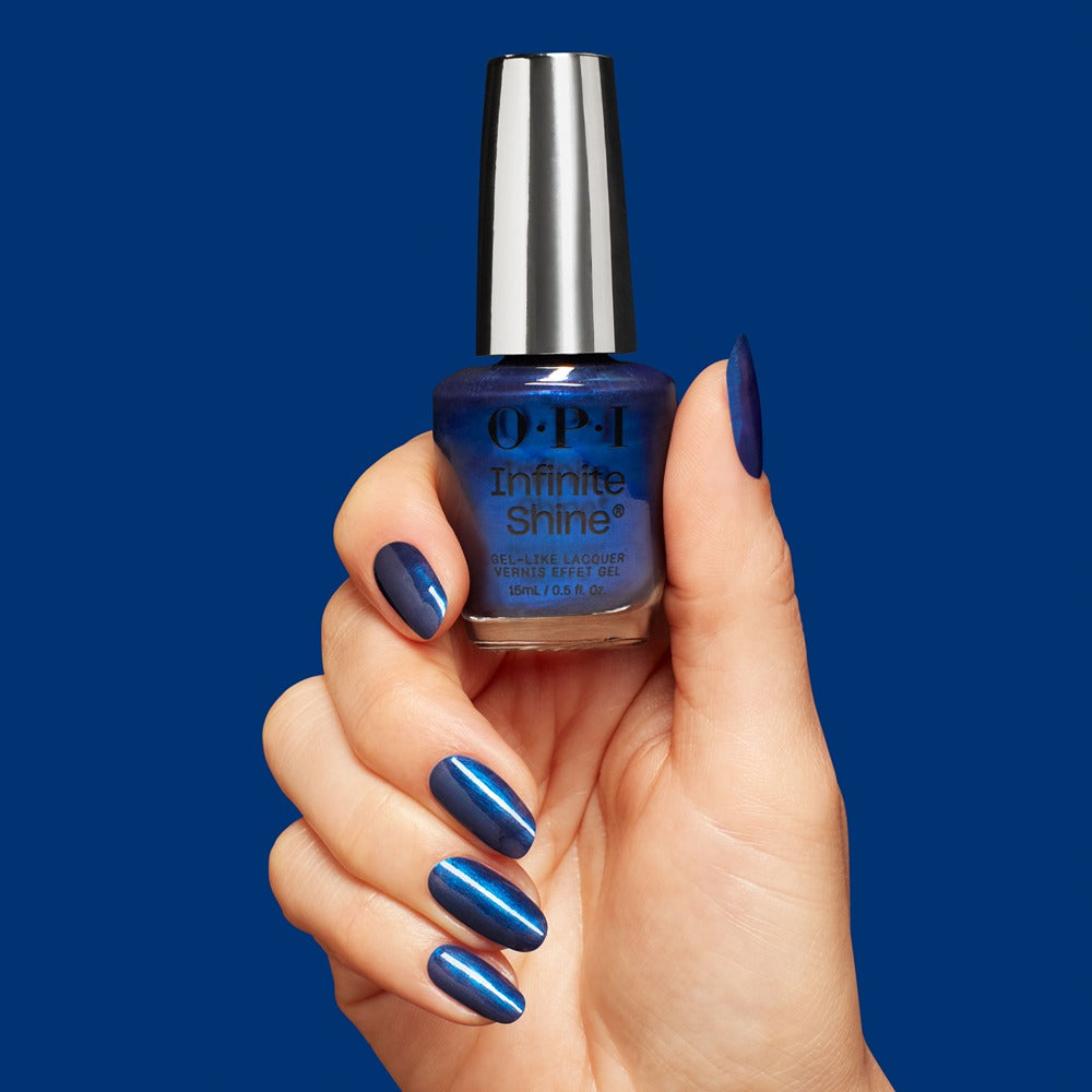 OPI Infinite Shine Sneak-a-Blue Candy 15ml - Lac de Unghii cu Efect de Gel Albastru