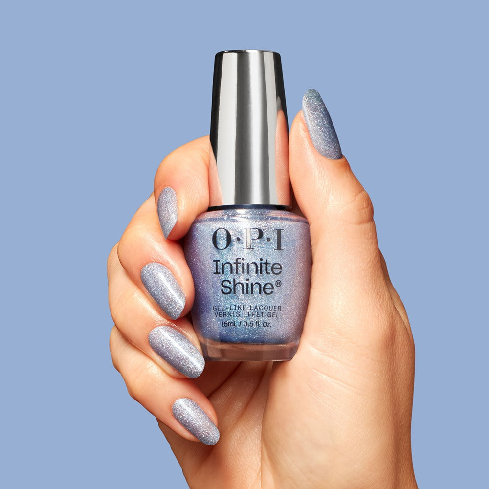 OPI Infinite Shine Put the Icy in Spicy 15ml - Lac de Unghii cu Efect de Gel Albastru