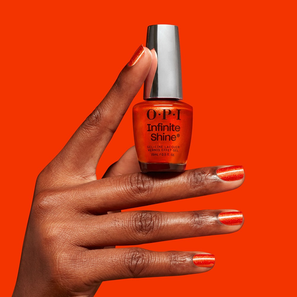 OPI Infinite Shine I’m a Natural Gingerbread 15ml - Lac de Unghii cu Efect de Gel Portocaliu