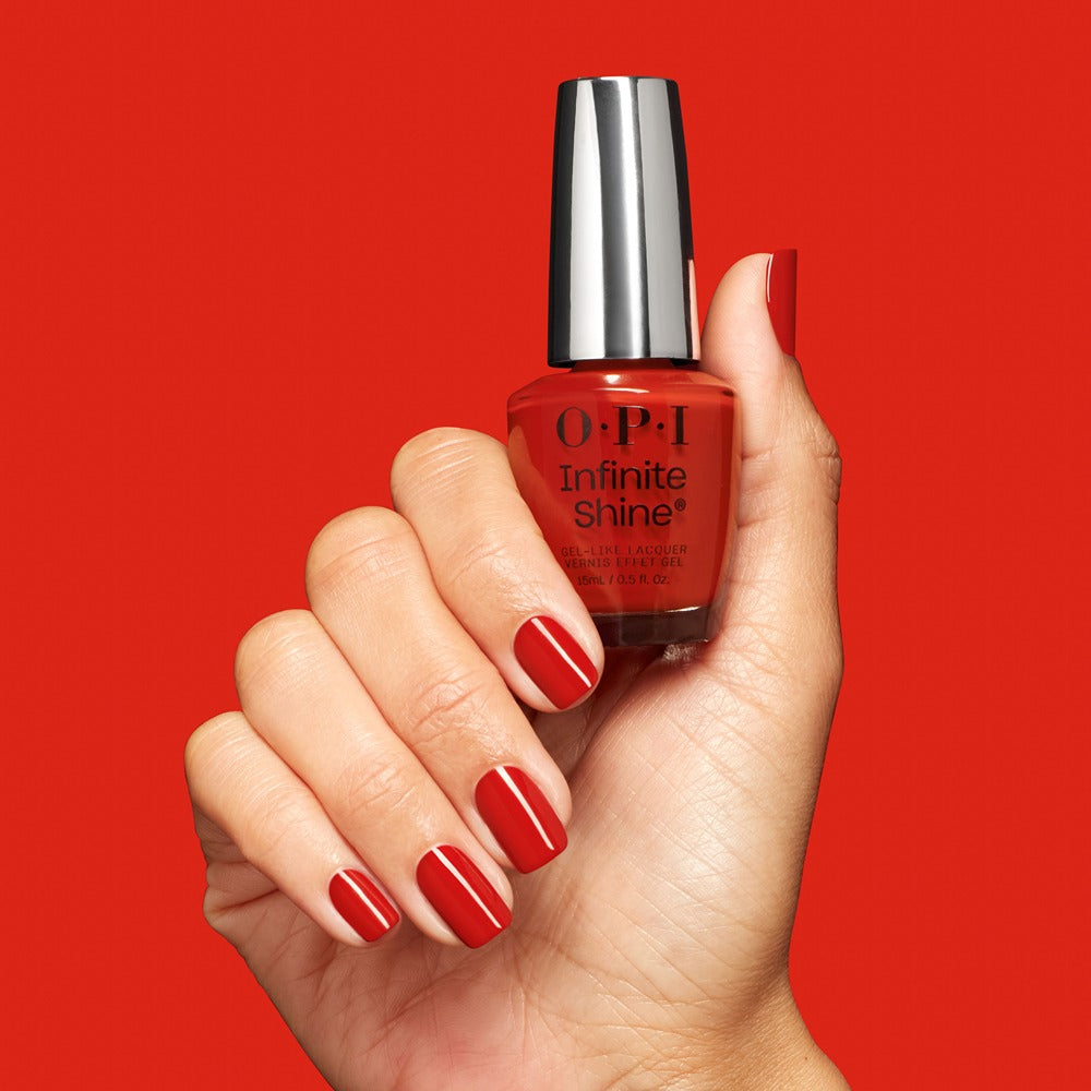 OPI Infinite Shine Crankin’ Holiday Jams 15ml - Lac de Unghii cu Efect de Gel Rosu