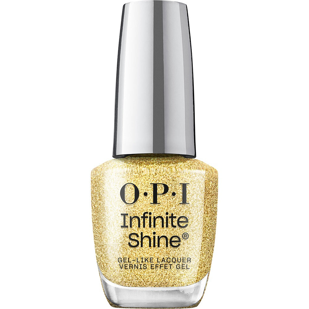 OPI Infinite Shine Sugarlips on My Tips 15ml - Lac de Unghii cu Efect de Gel Auriu