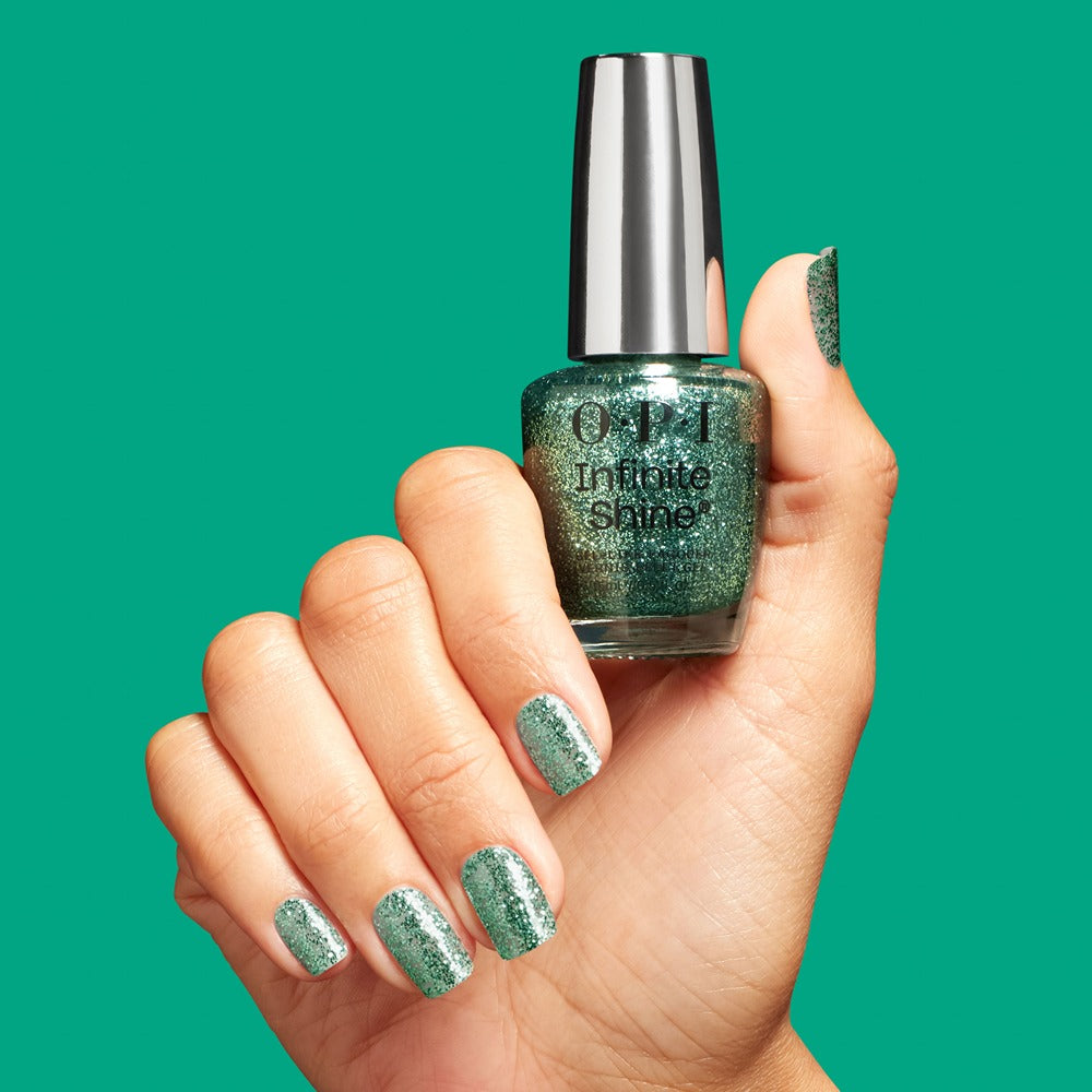 OPI Infinite Shine Hang the Mintsell 15ml - Lac de Unghii cu Efect de Gel Verde