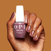Încarcă imaginea în Galerie, OPI Gel Color Butter Me Up Toffee 15ml - Lac de Unghii Semipermanent Maro
