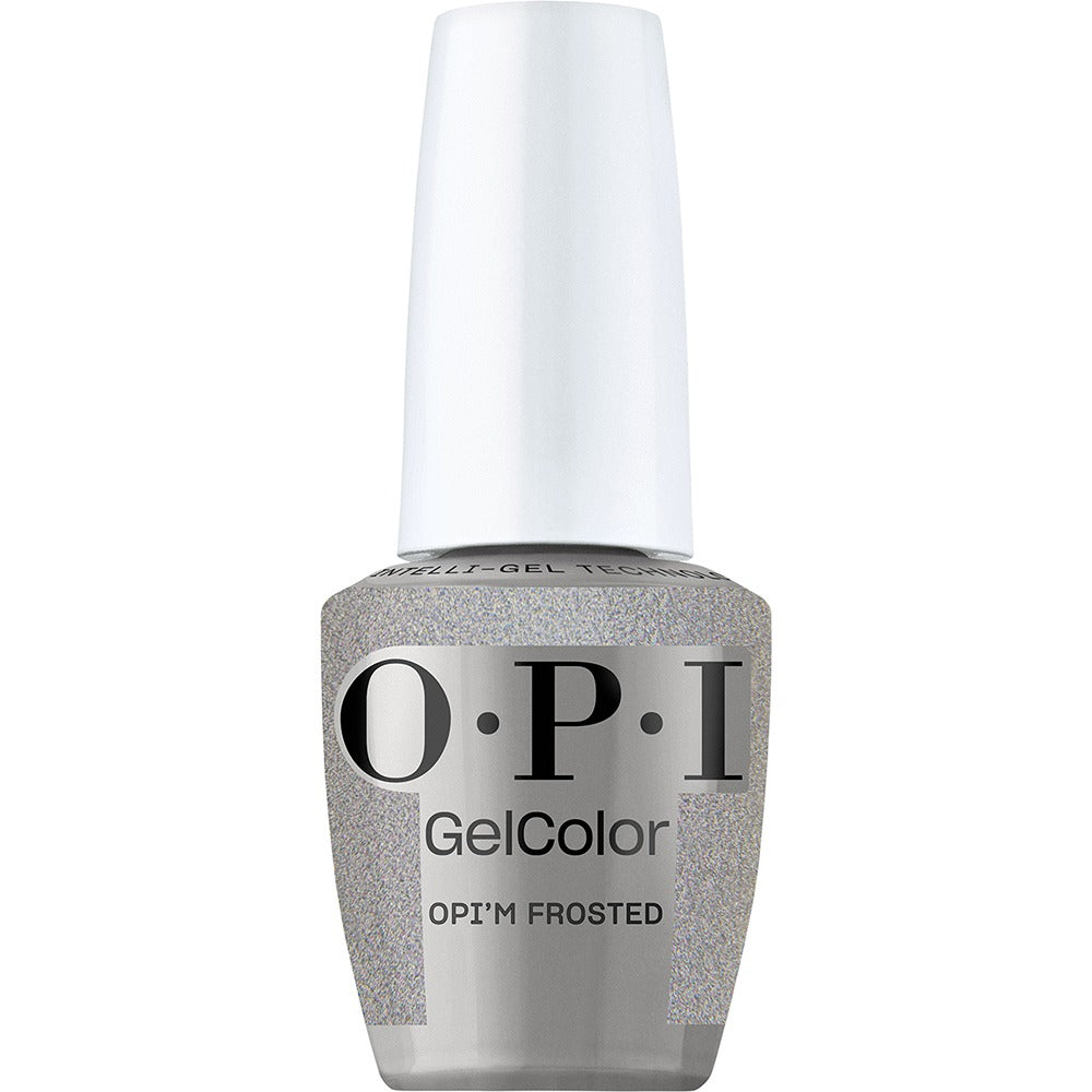 OPI Gel Color OPI’m Frosted 15ml - Lac de Unghii Semipermanent Argint