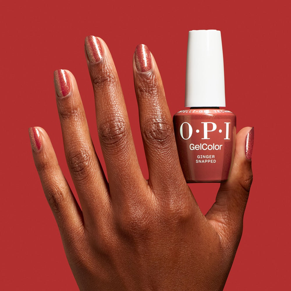 OPI Gel Color Ginger Snapped 15ml - Lac de Unghii Semipermanent Maro