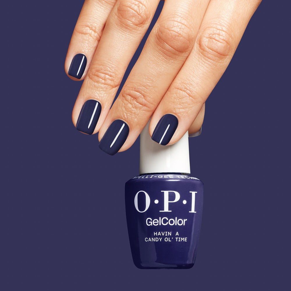 OPI Gel Color Havin’ a Candy Ol’ Time 15ml - Lac de Unghii Semipermanent Albastru