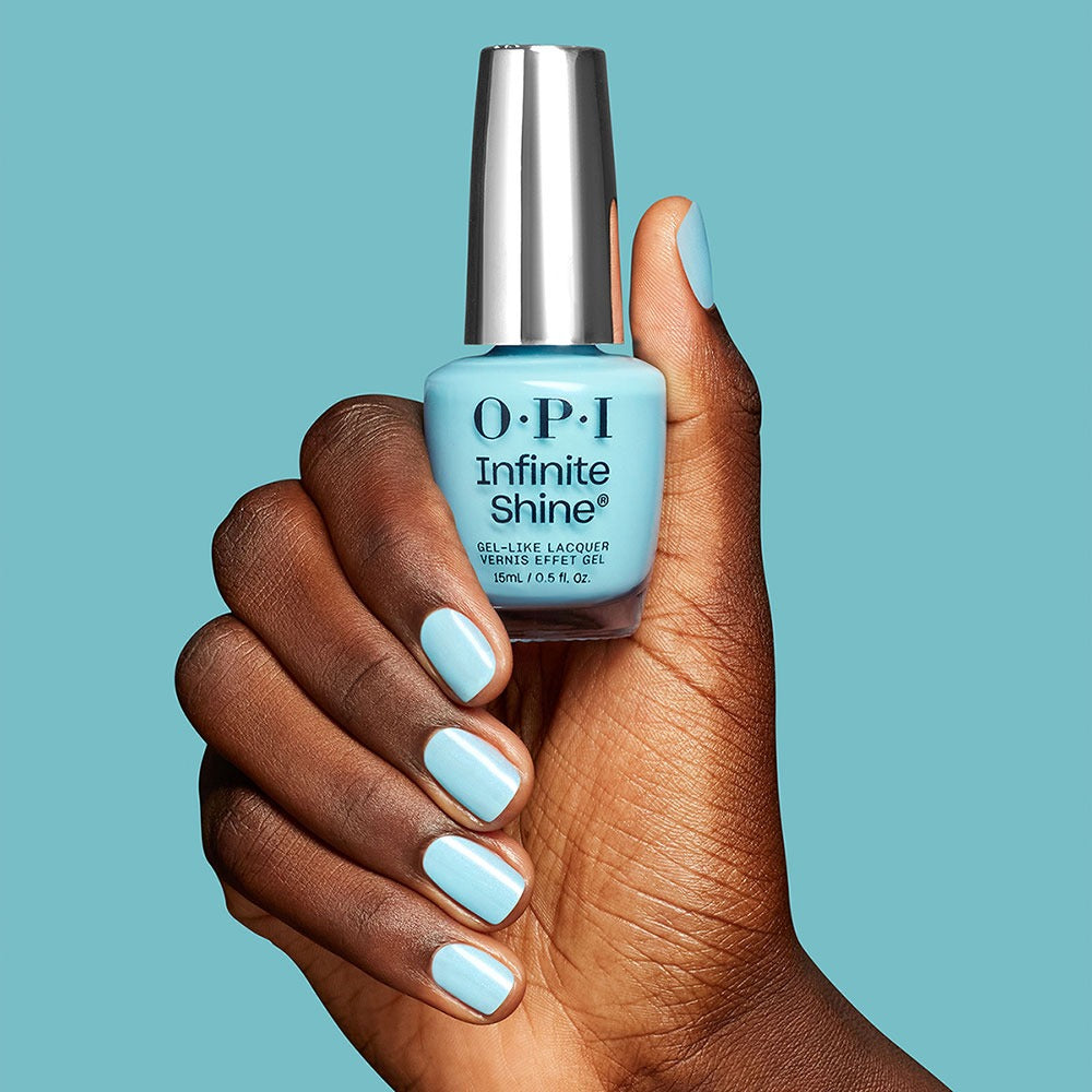 OPI Infinite Shine Sea Me Now Albastru 15ml - Lac de Unghii cu Efect de Gel