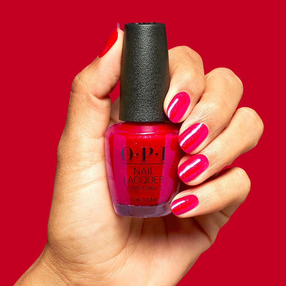 OPI Nail Lacquer Big Apple Energy Rosu 15ml - Lac de Unghii Pigmentat