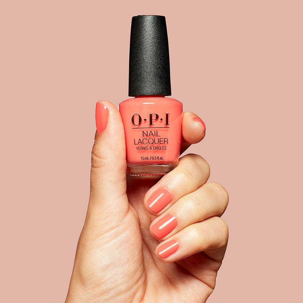 OPI Nail Lacquer Shrimp Cocktail Portocaliu 15ml - Lac de Unghii Pigmentat