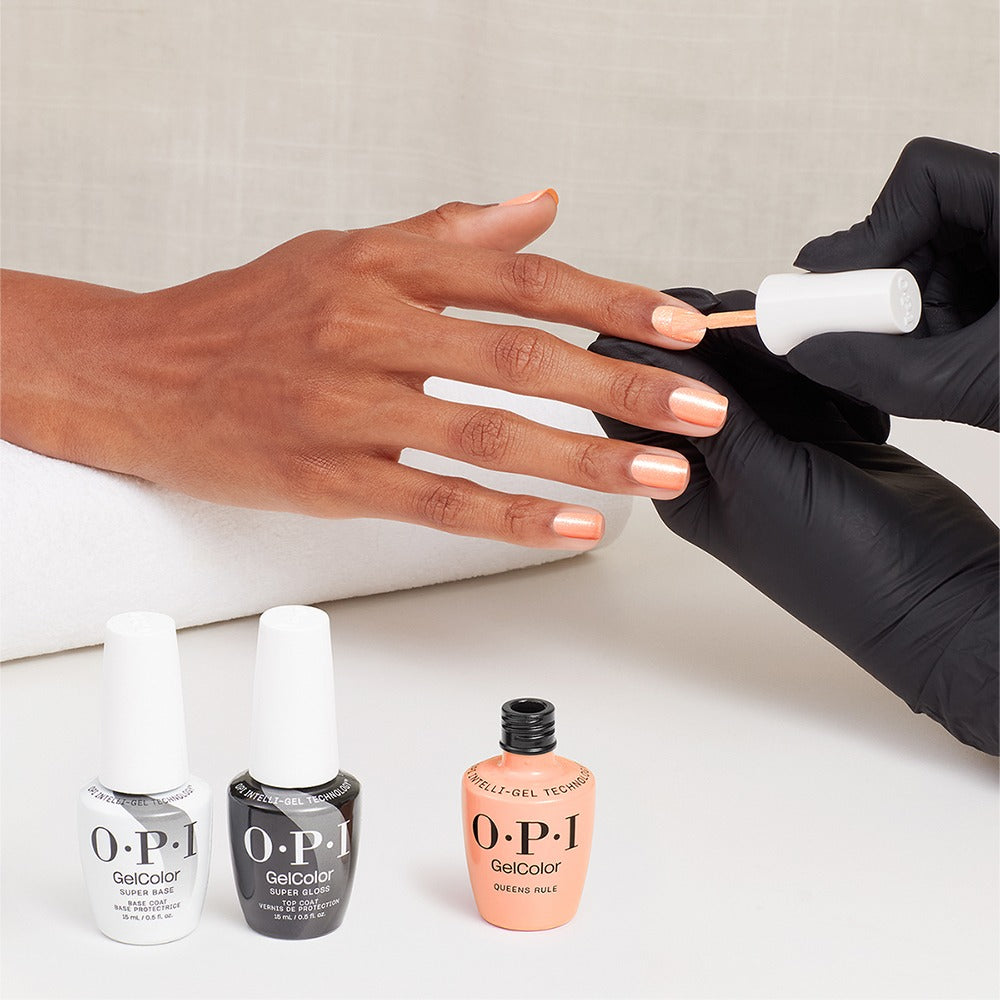 OPI Gel Color Queens Rule Portocaliu Hema-Free 15ml - Lac de Unghii Semipermanent