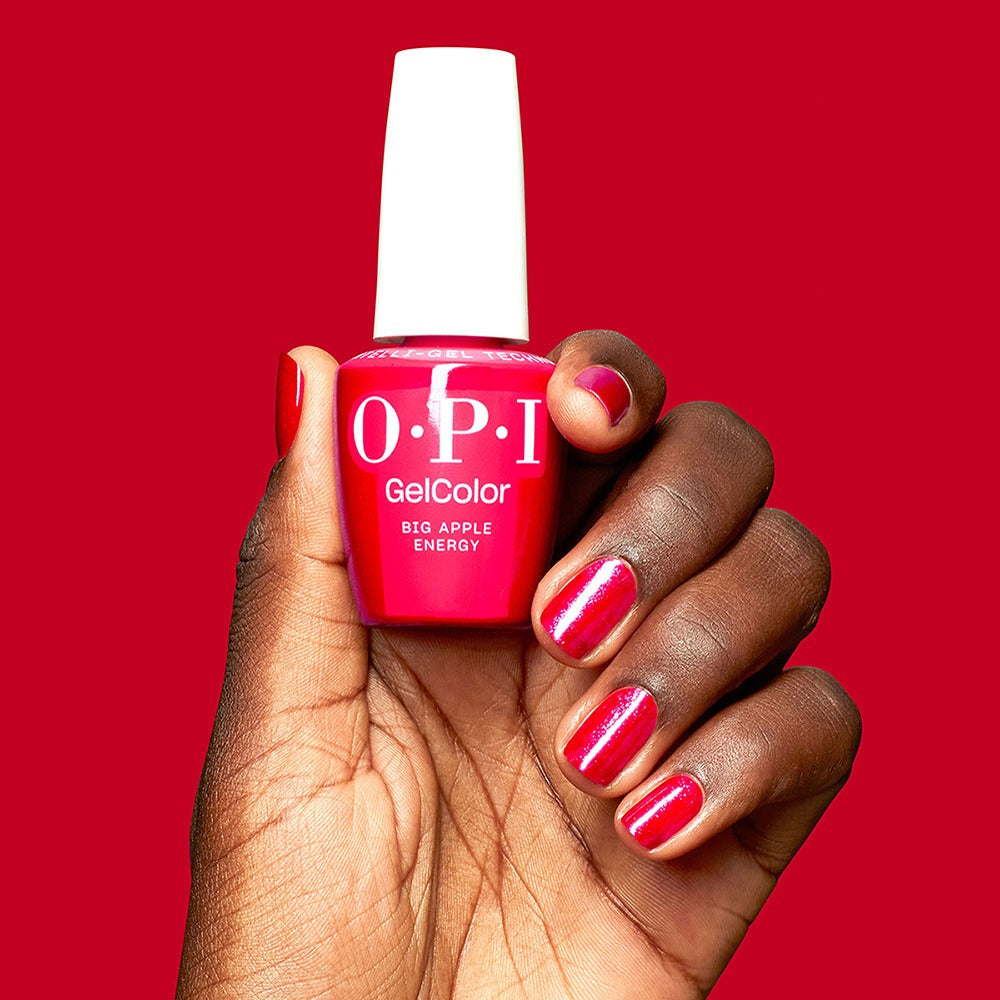 OPI Gel Color Big Apple Energy Rosu Hema-Free 15ml - Lac de Unghii Semipermanent