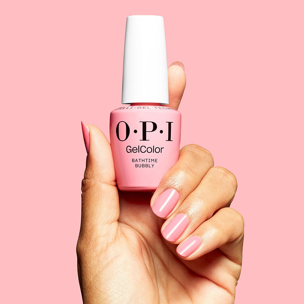 OPI Gel Color Bathtime Bubbly 15ml Roz Hema-Free 15ml - Lac de Unghii Semipermanent