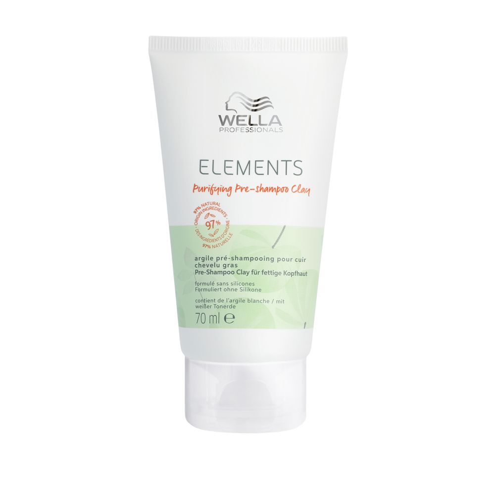 Wella Professionals Care Elements PreShampoo Clay 70ml - Tratament Pre-Samponare Pentru Scalpul Gras