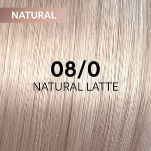 Wella Professionals Shinefinity Zero Lift Glaze, 08/0 Natural Latte - Vopsea Demipermanenta 60ml