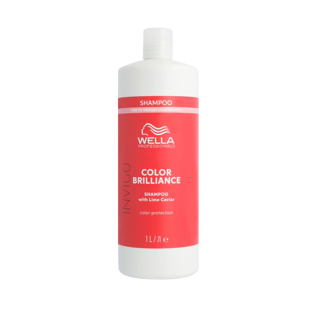Wella Professionals Invigo Brilliance Shampoo Fine 1000ml - Sampon pentru Par Vopsit Fir Subtire