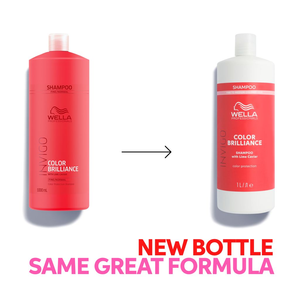 Wella Professionals Invigo Brilliance Shampoo Fine 1000ml - Sampon pentru Par Vopsit Fir Subtire