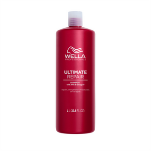 Wella Professional Care Ultimate Repair Shampoo - Sampon Reparator cu AHA & Omega 9 pentru Par Deteriorat 1000ml