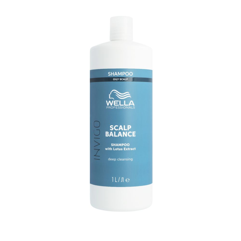 Wella Professionals Invigo Scalp Pure Shampoo 1000ml - Sampon Pentru Curatare Profunda Scalp si Par - Beauty Lounge