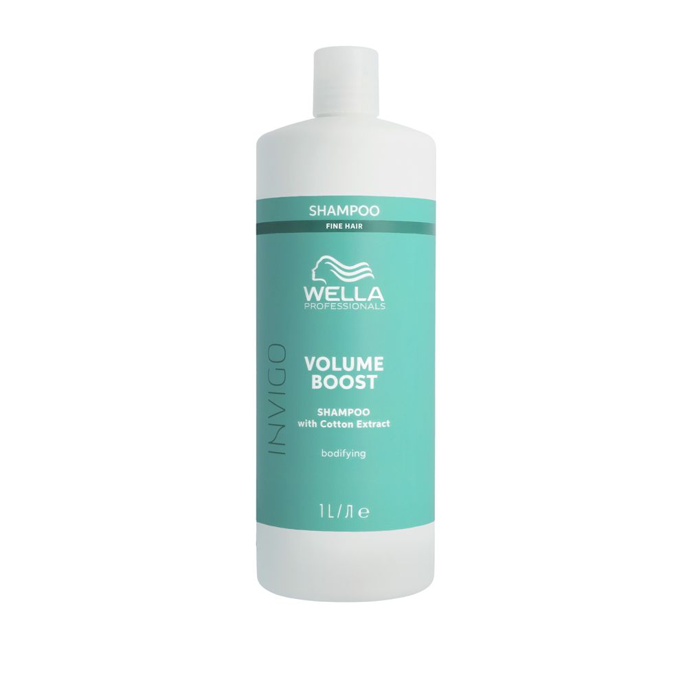 Wella Professionals Invigo Volume Boost Shampoo 1000ml - Sampon pentru Par Lipsit de Volum