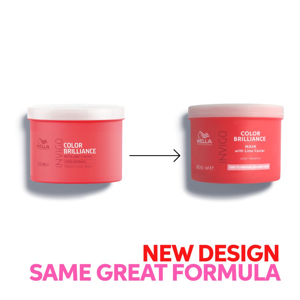 Wella Professionals Invigo Brilliance Mask Fine 500ml - Masca pentru Par Vopsit Fir Subtire