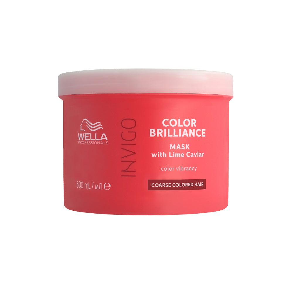 Wella Professionals Invigo Brilliance Mask Coarse 500ml - Masca pentru Par Vopsit Fir Gros - Beauty Lounge