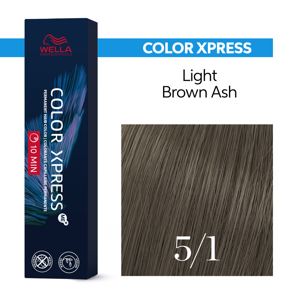 Wella Professionals Color Xpress Light Brown Ash 5/1 60ml - Vopsea Permanenta - Beauty Lounge