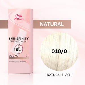 Wella Professionals Shinefinity Zero Lift Glaze 010/0 Natural Flash - Vopsea Demipermanenta 60ml