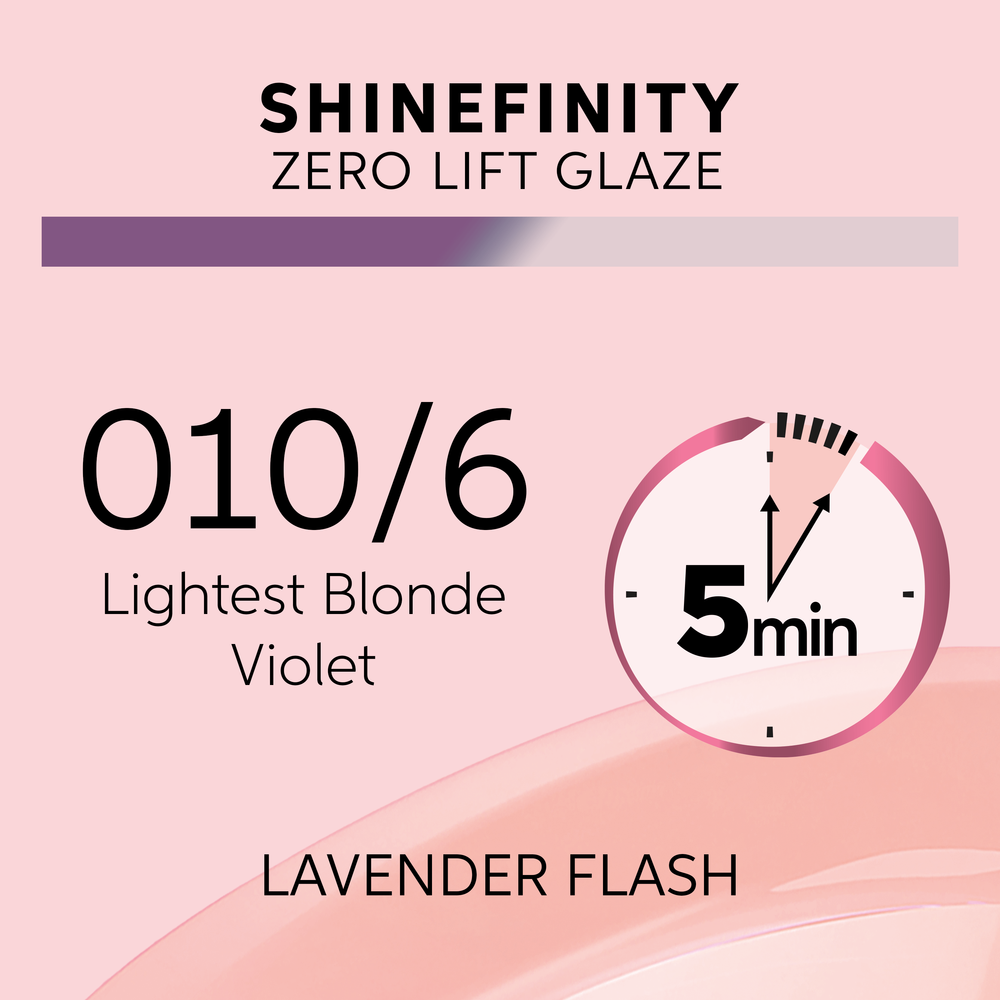 Wella Professionals Shinefinity Zero Lift Glaze 010/6 Lavender Flash - Vopsea Demipermanenta 60ml