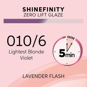 Wella Professionals Shinefinity Zero Lift Glaze 010/6 Lavender Flash - Vopsea Demipermanenta 60ml