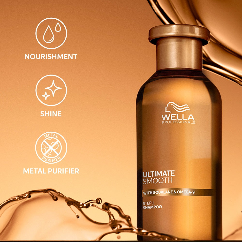 Wella Professionals Ultimate Smooth Shampoo - Sampon Hidratant 250ml