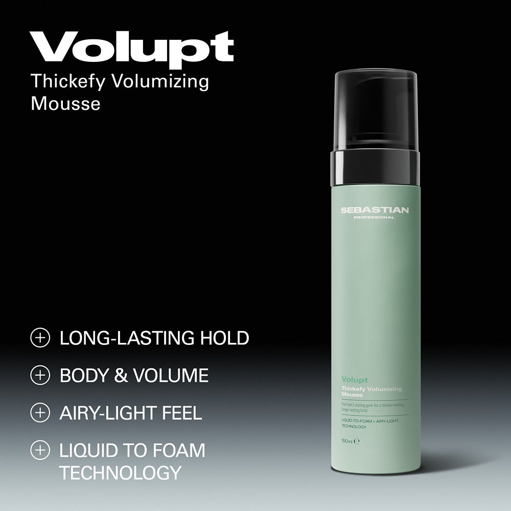 Sebastian Professional Volupt Thickefy Volumizing Mousse 190ml - Spuma de Par Pentru Volum