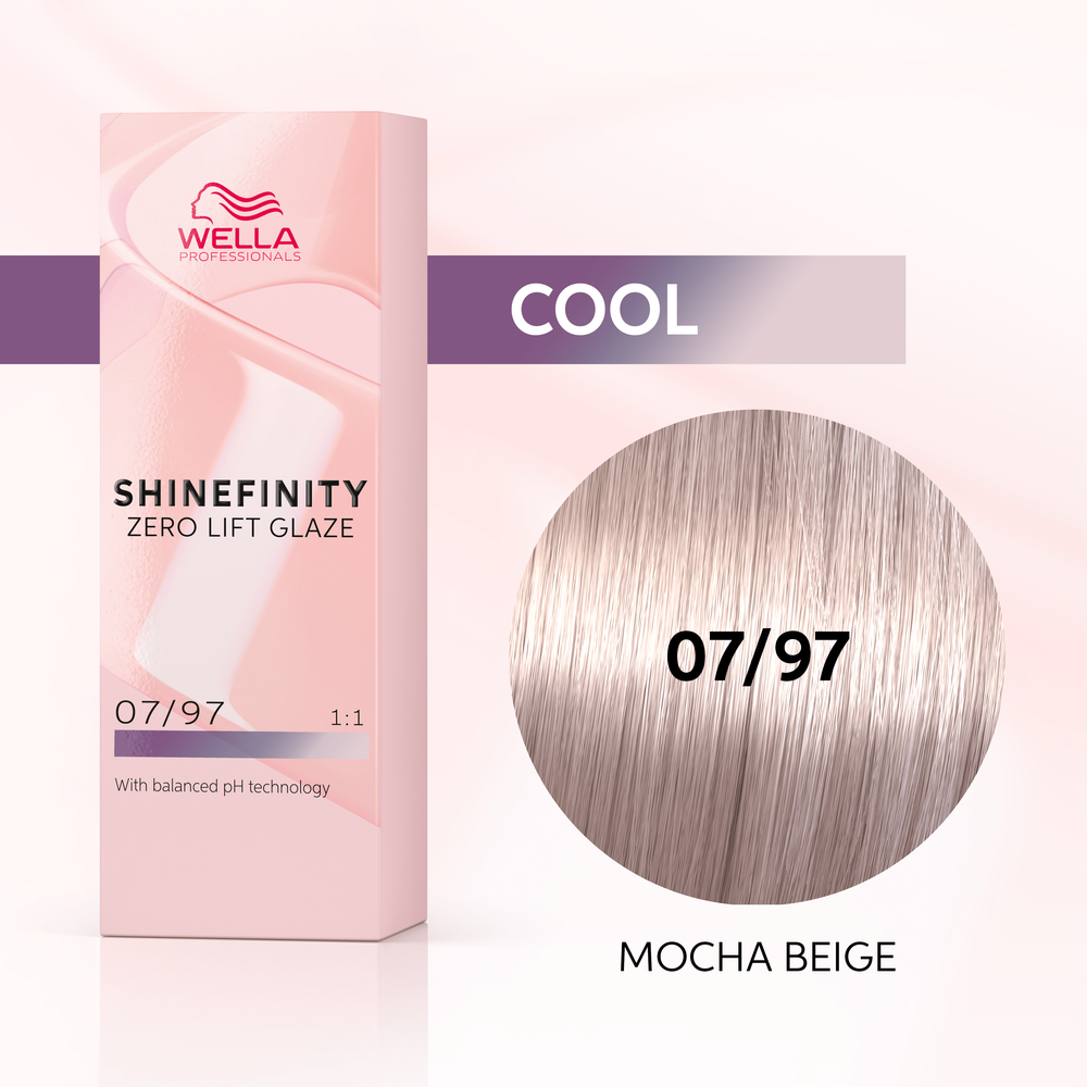 Wella Professionals Shinefinity Zero Lift Glaze 07/97 Mocha Beige – Vopsea Demipermanenta 60ml